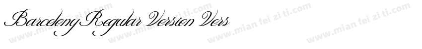 Barcelony Regular Version Version 1字体转换